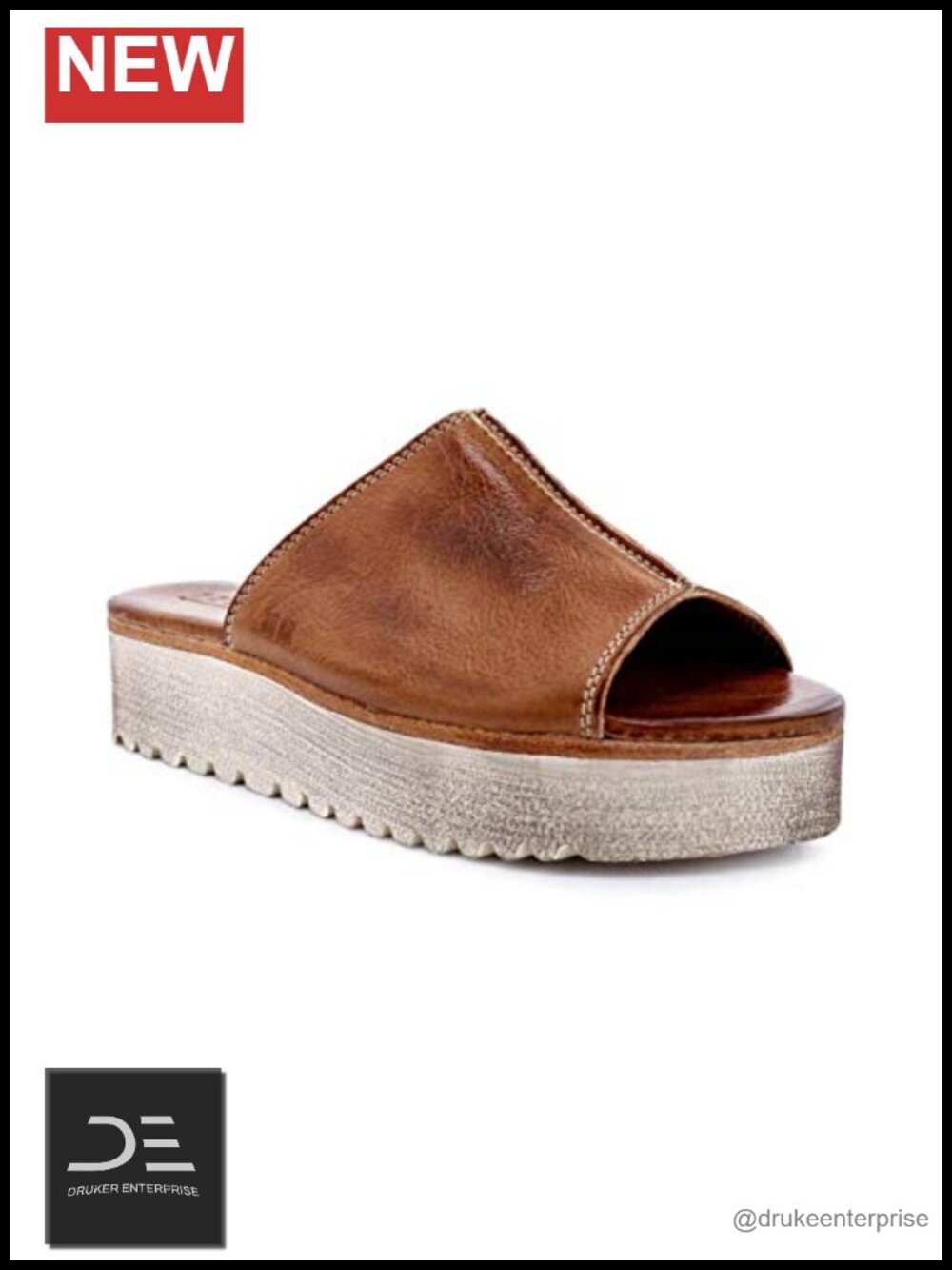 Bed Stu Fairlee II Platform Slide Sandals Women's Leather Slingback